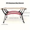 Outdoor March Aluminum Alloy Folding Bed Portable Camping Tent Single Bed Reclining Chair