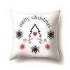 European and American Christmas Santa Claus Christmas Tree Creative Polyester Pillow Case Fashion Home Pillow Case