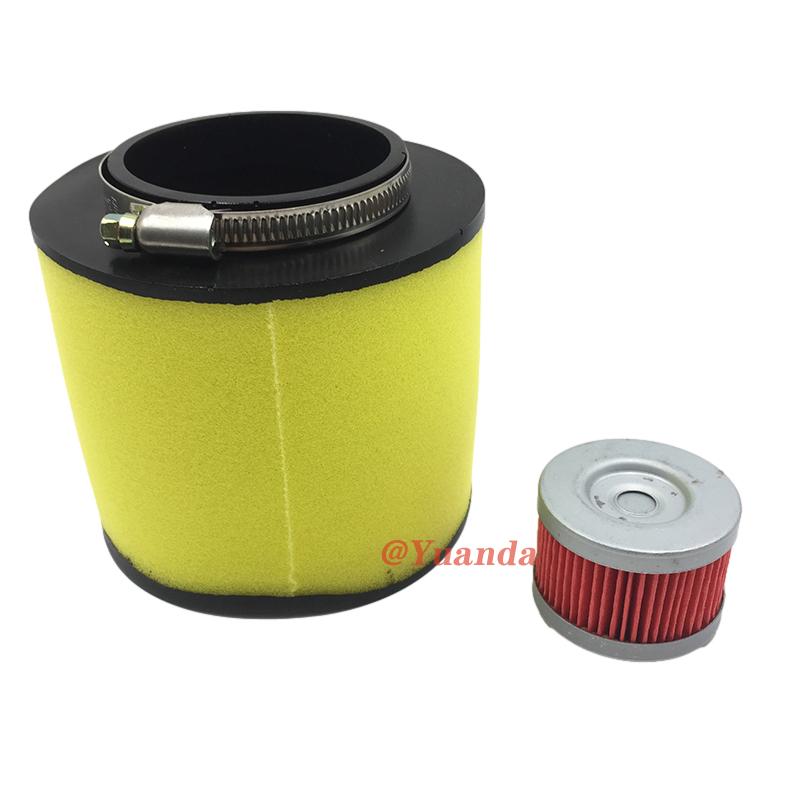 For Honda FourTrax 300 Foreman 400 TRX300 350 400 420 450 500 Yamaha FM600FWA Grizzly Motorcycle Air Filter Oil Filte Air Filters 7