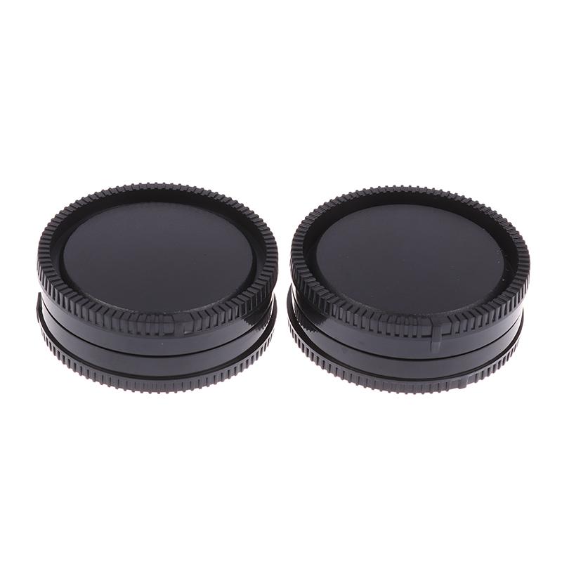 2Pcs Camera Accessories Plastic Camera Lens Cap Dustproof Cover Rear Lens Cap For E Mount Nex7/Nex5/Nex3/A7/A7R2
