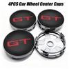 4 Stück 56mm 60mm GT Emblem Auto Radnabendeckel Abzeichen Felgenabdeckung Aufkleber Für Peugeot GT Ceed Rio Sportage Picanto
