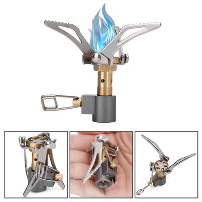 Tragbarer Mini-Outdoor-Klapp-Camping-Gasherd aus Metall mit Ofenbrenner