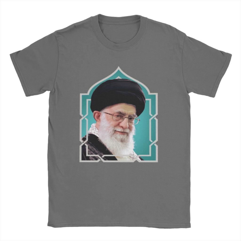 SSeyyed Ali KKhaUnisexei TShirt Unisex Hipster 100 Cotton Tees O Neck Short Sleeve T Shirt Gift Idea Clothes