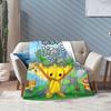 Wobbly Life Sandbox Spiel Korallenfleece Plüsch Überwurf Mode Decke Cartoon Lustig für Bettüberwürfe Gestrickte Mode Decke Büro Warm Atmungsaktiv