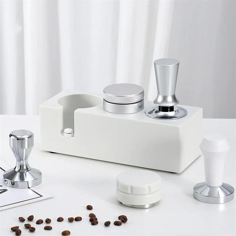 Universal Portafilter Organizer Coffee Tamper Mat Stand White Black Coffee Press Powder Holder Espresso Maker Tools Tamper Mat
