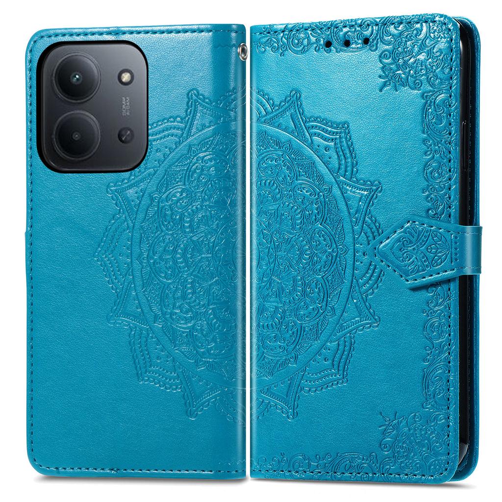 Wallet Case For Xiaomi Poco C85 4G (173mm) / Redmi 15C 4G (EU) (173mm) / 15C 5G (EU) (173mm) Mandala Flower Leather Phone Cover Stand