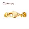 1-5Pcs/Lot 18K Real Gold Plated Lobster Clasp For Jewelry,Fasteners For Bracelets,Necklace Clasps DIY Findings Accessories