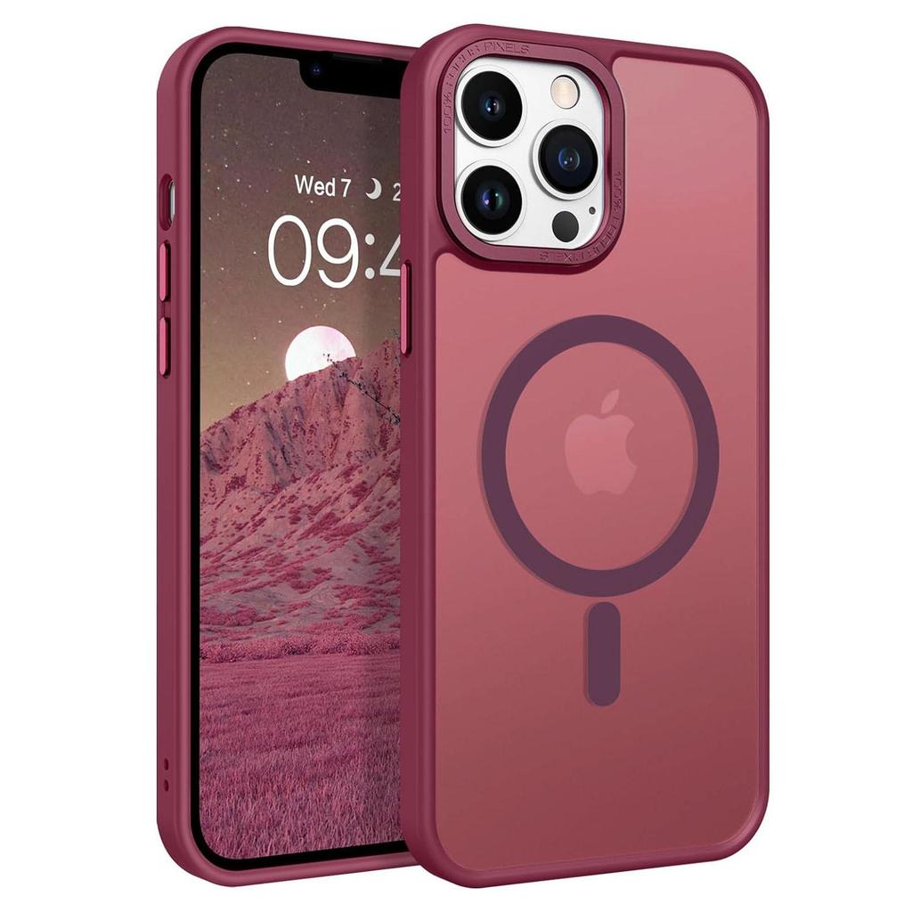 New Magnetic Frosted Phone Case - Compatible with iPhone 14, 15, and 16 - Skin-Feel, Drop-Proof Protection.
