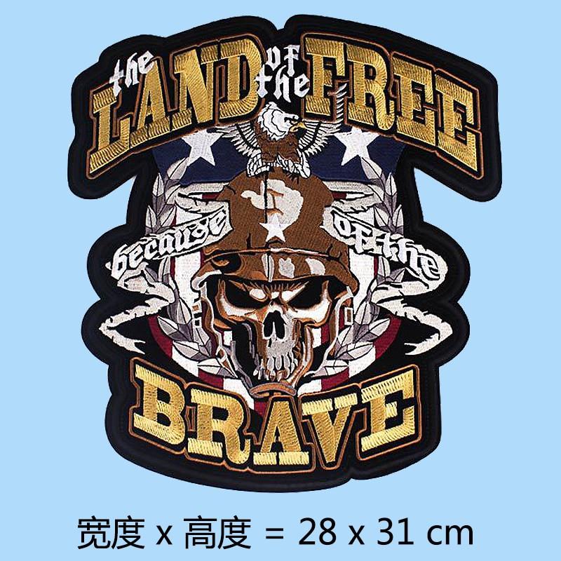 Large Embroidered Patch Jackets Coats Repair Decorative Applique Iron-on Sew-on Fashion Accessory