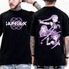 Camiseta Masculina Feminina Caçadores de Demônios K-Pop Saja Boys Jinu Romance Saja Tee Verão Casual Moda Hip-hop Manga Curta Camiseta