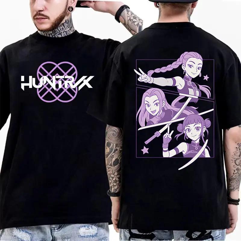 Camiseta Masculina Feminina Caçadores de Demônios K-Pop Saja Boys Jinu Romance Saja Tee Verão Casual Moda Hip-hop Manga Curta Camiseta