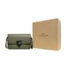New COACH Studio Leather Small Square Bag, Camera Bag, Crossbody Bag Medium Size Women's Army Green C6641-V5ARY