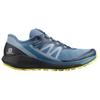 SALOMON Sense Ride 4 Bequeme Stoßdämpfende Rutschfeste Strapazierfähige Low-Top Laufschuhe Unisex Sneaker Blau 412104