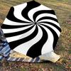 1pc swirl pattern Automatic Open/Close Umbrella with Windproof, 8-Rib Sturdy Canopy, Durable Ribs, Fashionable Design1240A