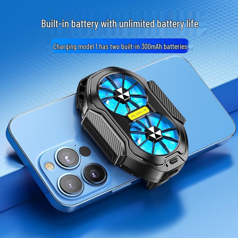FS01 Dual Fan Mobile Game Cooler: Air-Cooled Battery & Back Clip Design
