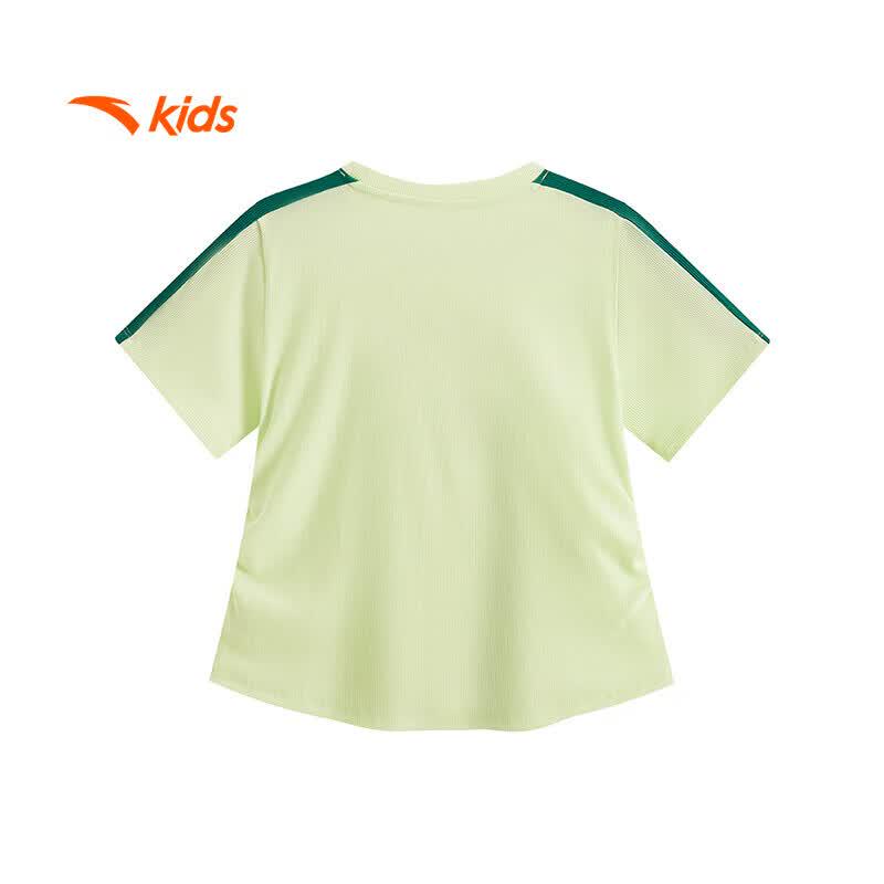 Anta Girls  Breathable Knit Short Sleeve T-shirt 165