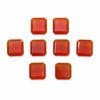 Natural Carnelian Emerald Cut Cabochon Lot, AAA Carnelian Loose Gemstones, Orange Red Emerald Cut Stones for Jewelry Making