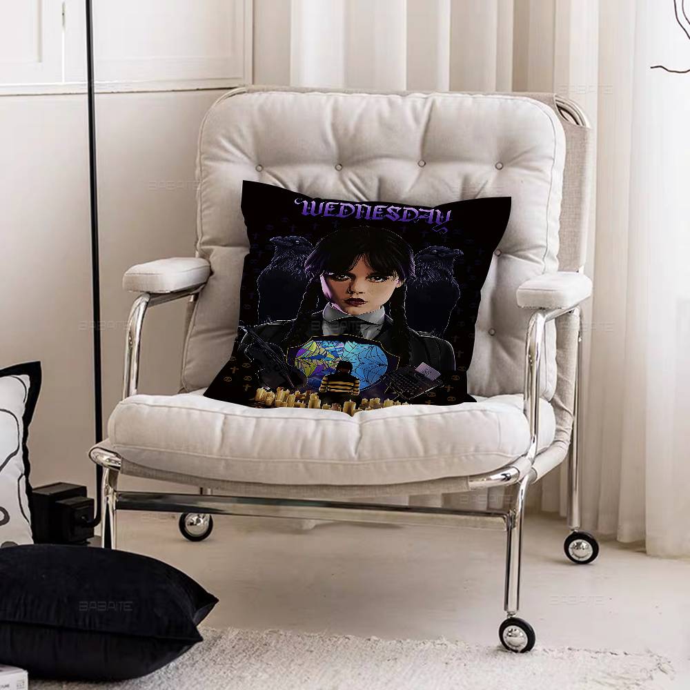 Movie W-Wednesday Cushion Cover Decorative Pillow Sofa Home Decor Case Pillow Cases