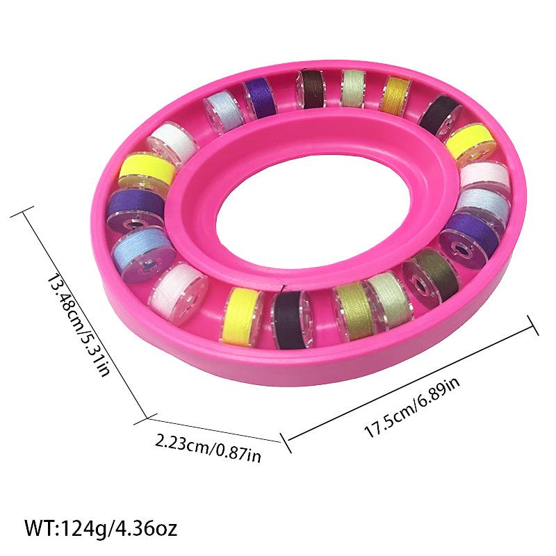 Multi-Specification Household Bobbin Set: Colored Transparent and Metal Bobbins with Thread