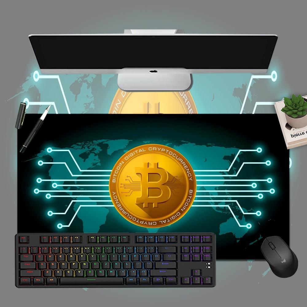 Bitcoin Mousepad Boy Pad Natural Rubber Gaming Mousepad Desk Mat Size For Gameing World Of Tanks CS GO Zelda