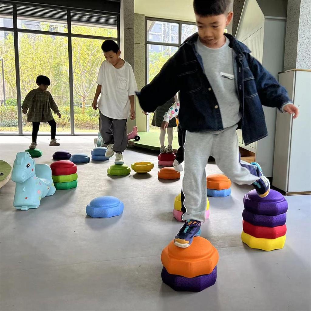 Balance Stepping Stone Nonslip Diameter 27.5cm Promote Coordination And Stability Ages 3 Years And Up Kids Balance River Stones