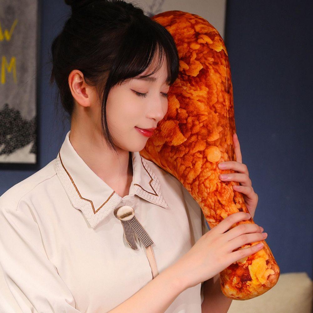 Simulated Plush Pillow Soft Doll Food Cushion Toys Stuffed Toy Chicken Leg Pillow Birthday