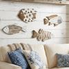 Houten Vissen Muurdecoratie Oceaan Thema Mariene Stijl Nautische Muurkunst Woonkamer Decoratie