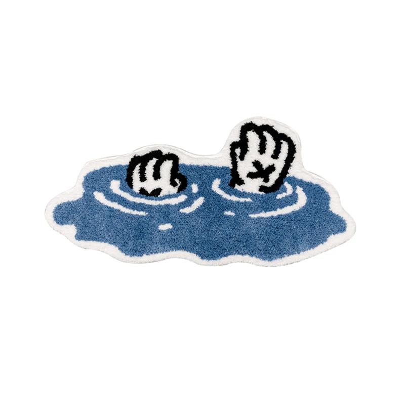 

Ковер с забавным рисунком из мультфильма, падающий ковер для гостиной, спальни, прикроватные мягкие коврики для декора, плюшевые коврики для входа в помещение 50x100cm