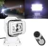 Waterproof 60W LED Light White Remote Control Searchlight Work Lamp for Car Yacht SUV