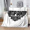 Top Gun Classic Movie Sign 3D Blanket,Soft Throw Blanket for Home Bedroom Bed Sofa Picnic Travel Office Rest Cover Blanket Kids