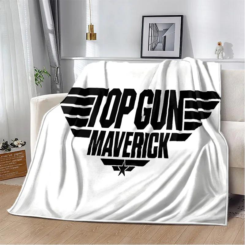 Top Gun Classic Movie Sign 3D Blanket,Soft Throw Blanket for Home Bedroom Bed Sofa Picnic Travel Office Rest Cover Blanket Kids