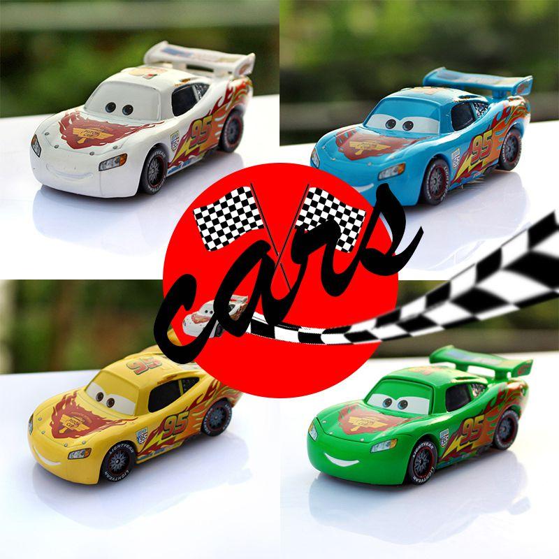 95 Yellow Cars Blue Green Mcqueen Alloy Childrens Toy Car Model Birthday Gifts