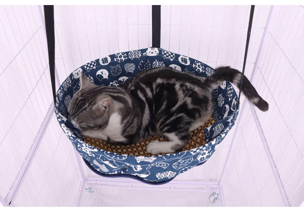 Verstelbare Kattenhangmat en Koelmat voor Kooi