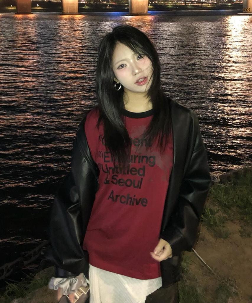 Eontaiteulseoul Archive Unicorn Ringer Crop Short Sleeve Burgundy