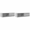 VidaXL Meubles TV 2 pcs sonoma gris 100x31x25,5 cm bois d'ingénierie, banc TV, meuble hifi, centre de divertissement, buffet 861483
