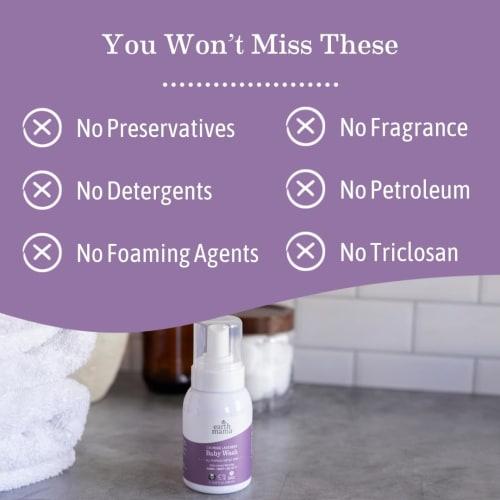 Earth Mama Angel Baby, Calming Lavender Shampoo & Body Wash, Lavender Vanilla, 34 Fl Oz (1 L)