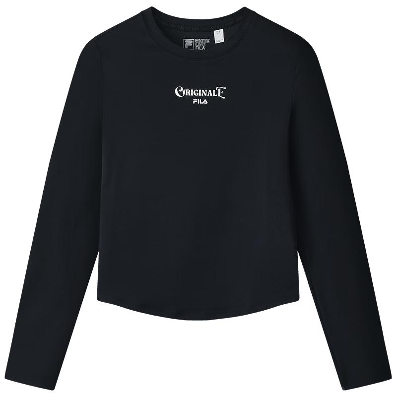 FILA Women s Slim-Fit Knit Long Sleeve T-Shirt S