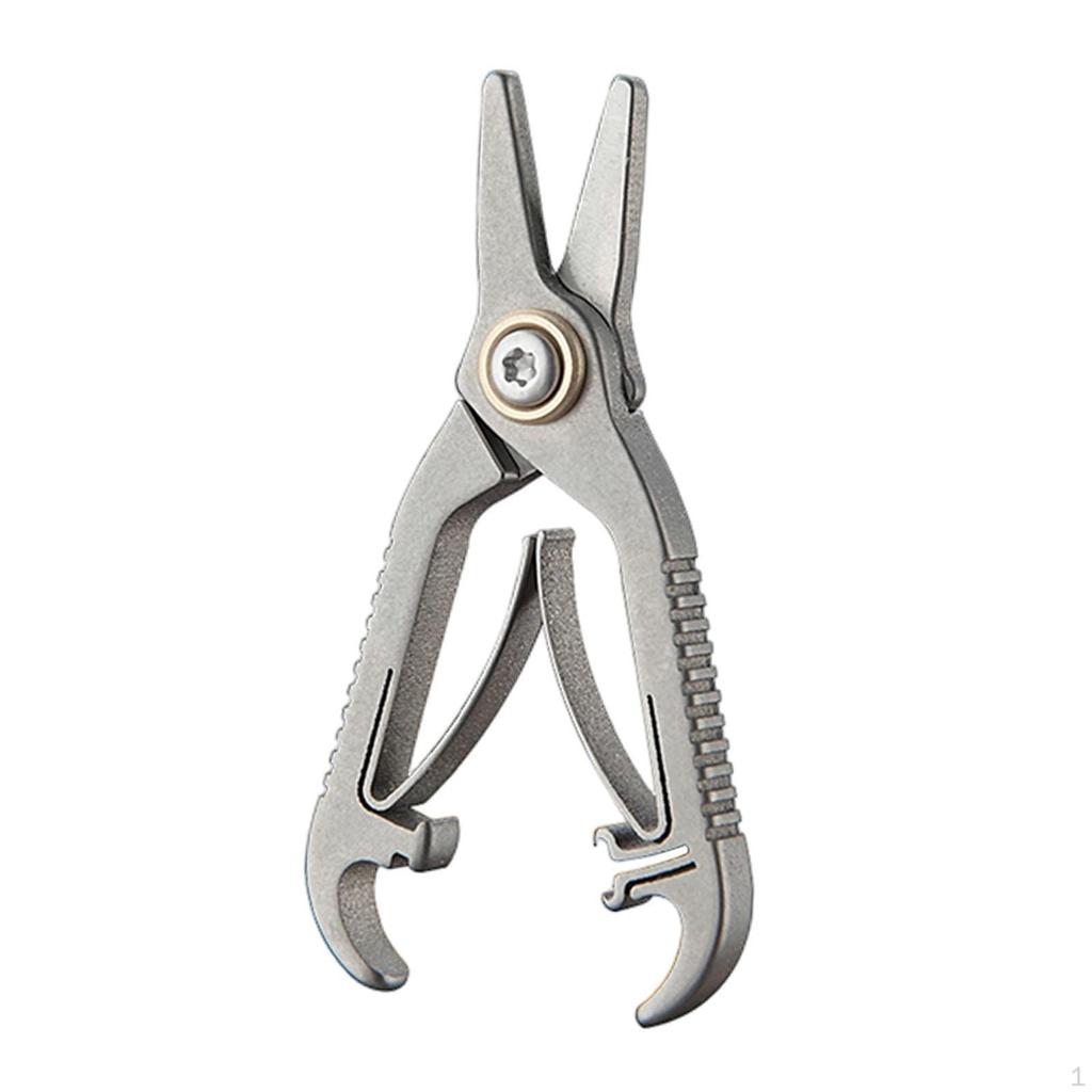 Titanium Alloy Nose Hair Scissors Mini Manual Beard Trimmer Eyebrow Trimming