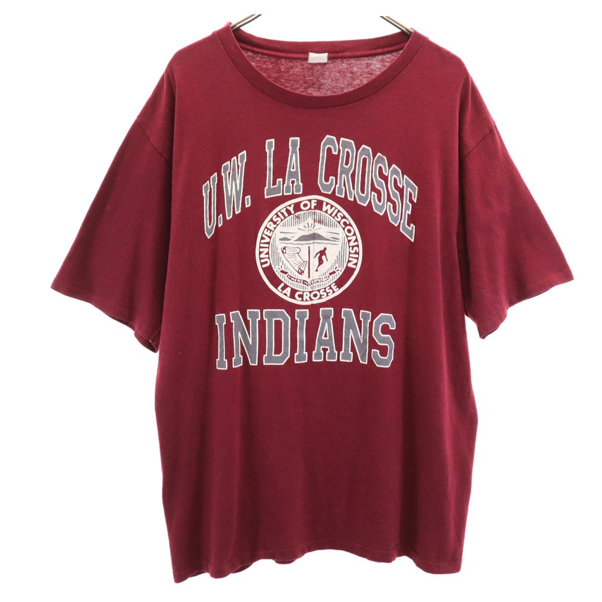 

ARTEX 70s Vintage Made in USA Short sleeve College 3-tier print T-shirt Men s Used