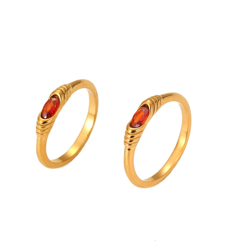 Stainless Steel Retro Ring for Women Does Not Fade, High-end Ring, Niche Stacked Ring Fashion