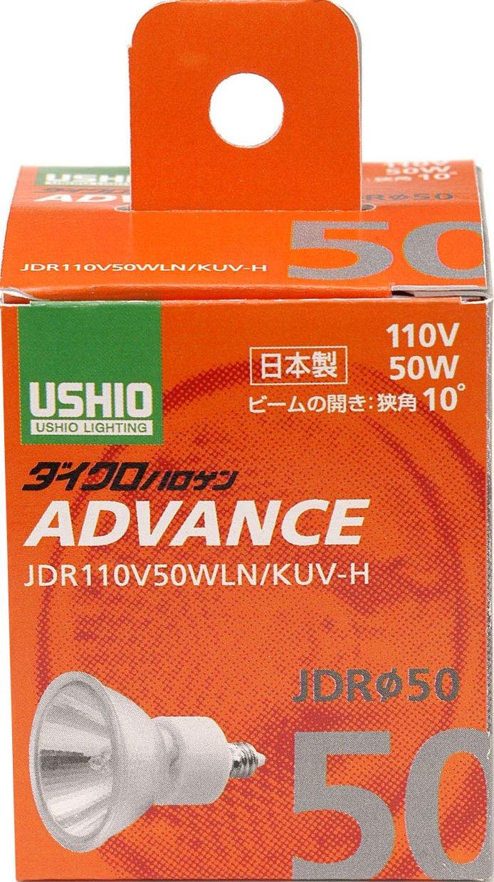 

ELPA JDR110V50WLNKUV-H Halogen Bulb, E11, 110V, 50W, Narrow Beam Angle 10°, 730lm, G-271H