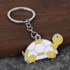 Cute Cartoon Turtle Enamel Keychains Bright Color Design Sturdy Metal Ring For Bag Decor Key Storage Gifts For Turtle Fans
