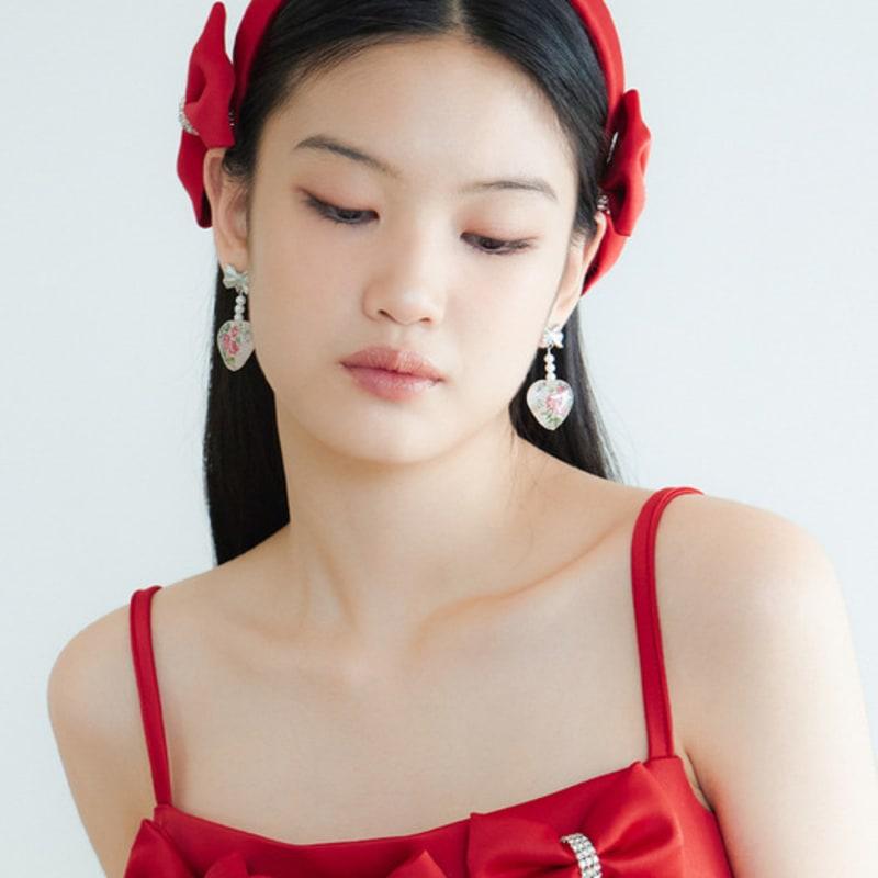 LOVUEE Scarlet Satin Double Bow Headband