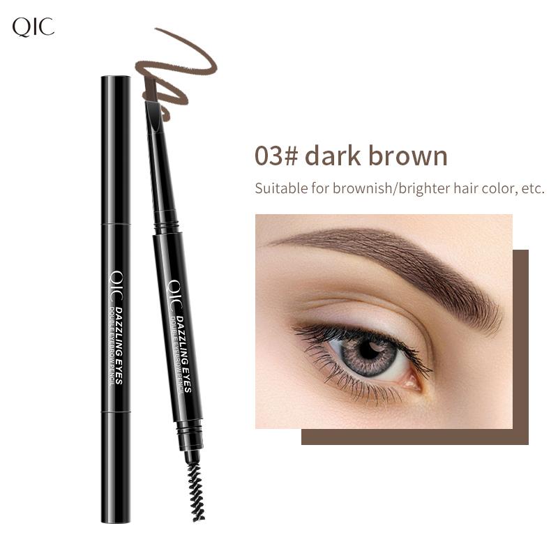Makeup Automatic Rotation Waterproof Eyebrow Pencil Double Head Natural Makeup Is Not Easy To Decolorize Unibrow Beginners