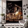 Custom Tapestry Wall Hanging, Jeepers Creepers The Creeper Personalized Name Text Home Wall Decor