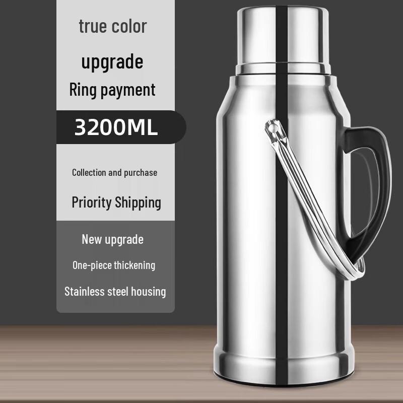Ting Le Large Capacity Stainless Steel Insulated Thermos with Handle