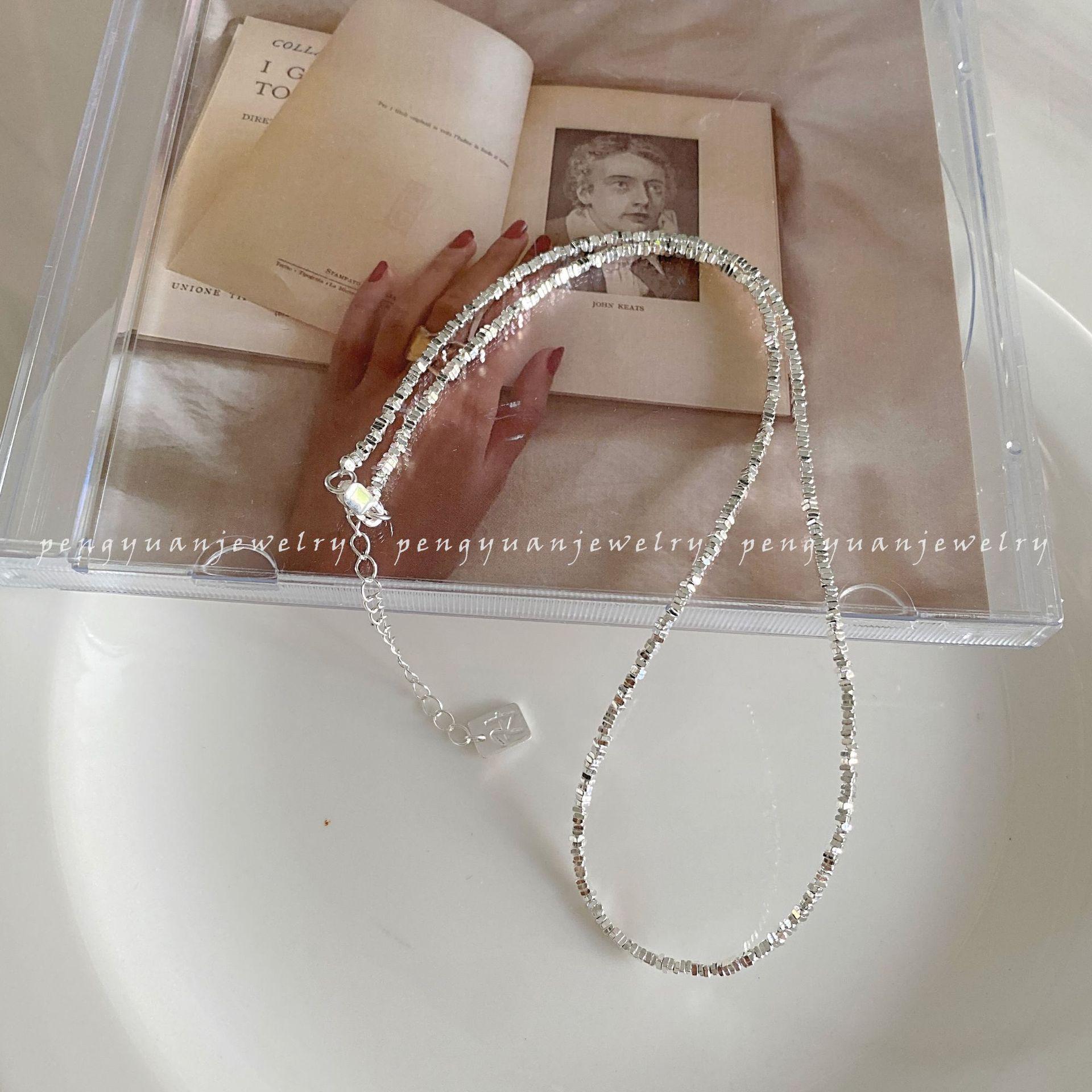 

Миниатюрный браслет-треугольник на ключицу из стерлингового серебра S925 - стиль Ins в корейском стиле 925 Silver