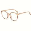 3pcs Vintage Round Frame Glasses Anti-Blue Light Technology Decorative Eyewear for Eye Protection and Comfort