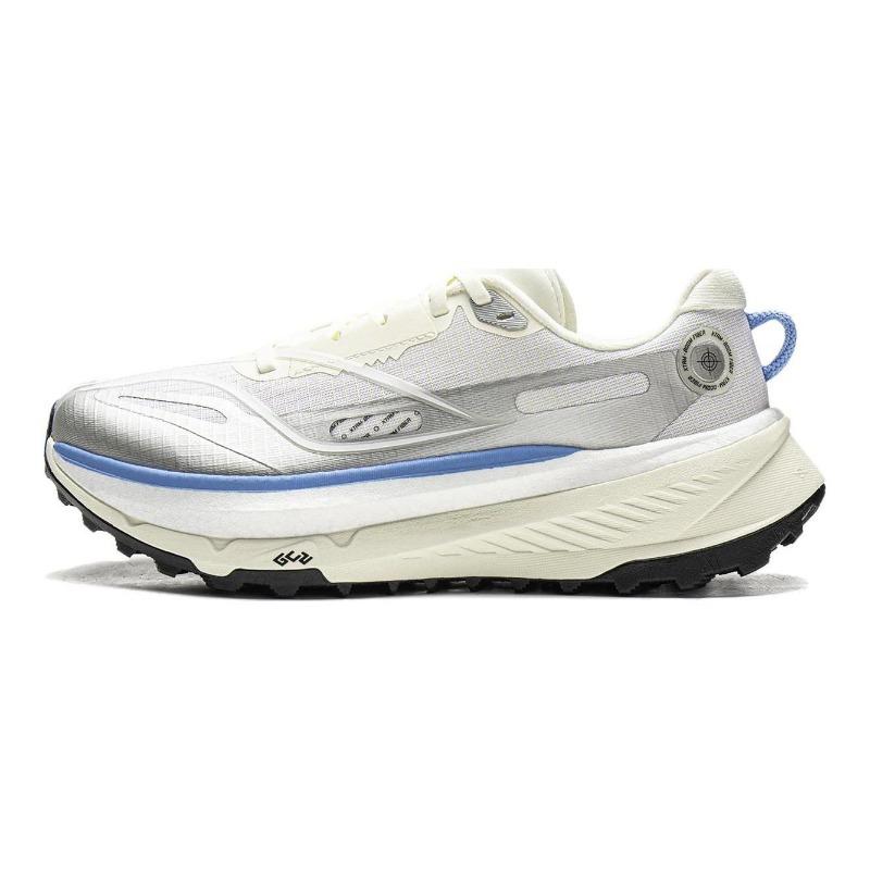 LiNing Dilu 2 Women Simple Comfort Trail Running Shoes White Silver ARNW006-7 37
