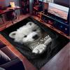 1PC Custom Name Polar Bear Cub Adventure Theme Floor Mat Ideal for Living Room, Game Rooms, Office, Bedroom, Office Floor Mat , Floor Mats for Home